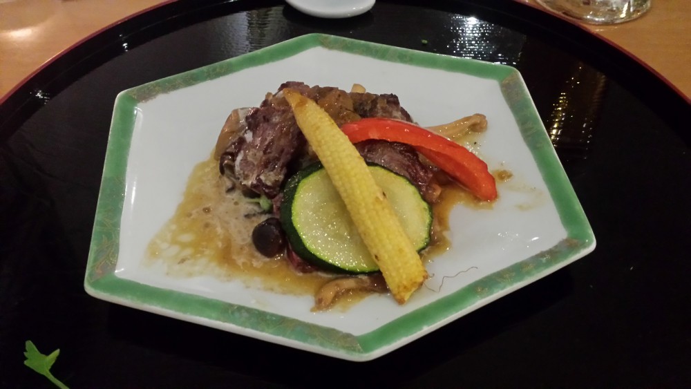 gyūsagari no steak wafū fois-gras shitate
gebratenes ... - Sakai - Taste of Japan - Wien