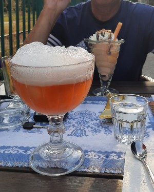 Aperol mit zitronensorbet - Süßmeisterei Mahonie - St. Aegyd