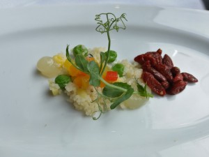 Gruß aus der Küche, Gemüse Couscous mit Gou-Qi Beeren.