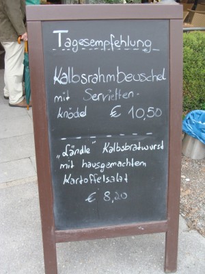 Tagesempfehlung vom 4. Mai 2013. - Wirtshaus am See - Bregenz