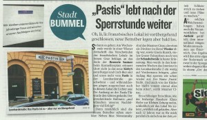 Bericht Kleine Zeitung 06.04.2016 - Pastis - Graz