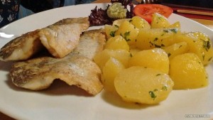 Forelle mit Petersilerdäpfeln (EUR 13.80)