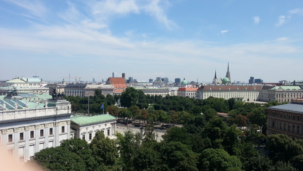 Blick von der Terrasse - Justizcafe - Wien