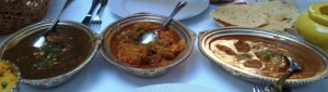 Murgh Korma, Aloo Gobi Rindfleischgericht 

