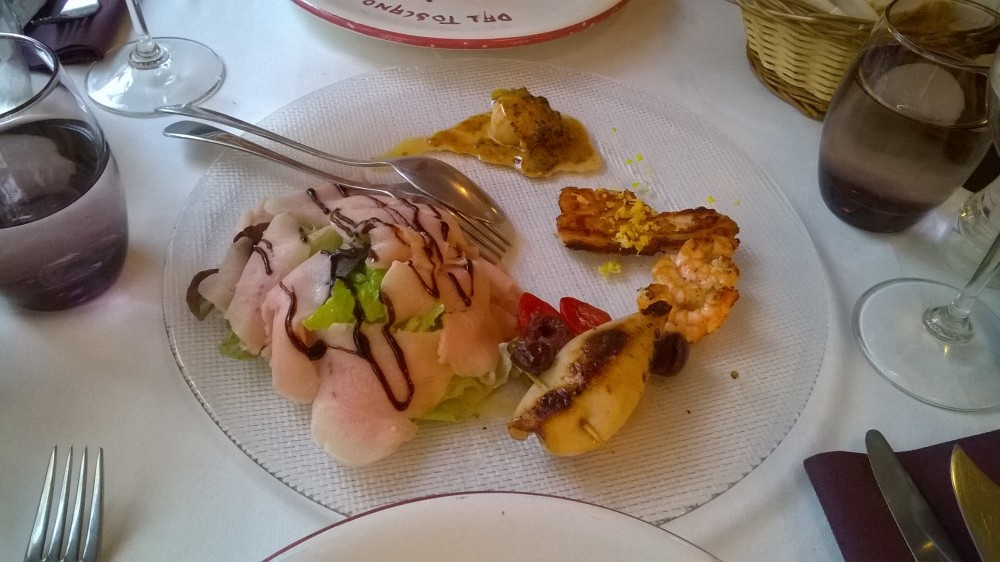 Vorspeise vom Fisch, Antipasto di Pesce - Osteria Dal Toscano - Wien