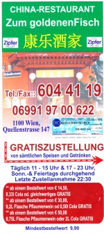 Zum Goldenen Fisch 1100 - Flyer