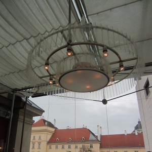 netter Ausblick - Cafe Leopold - Wien