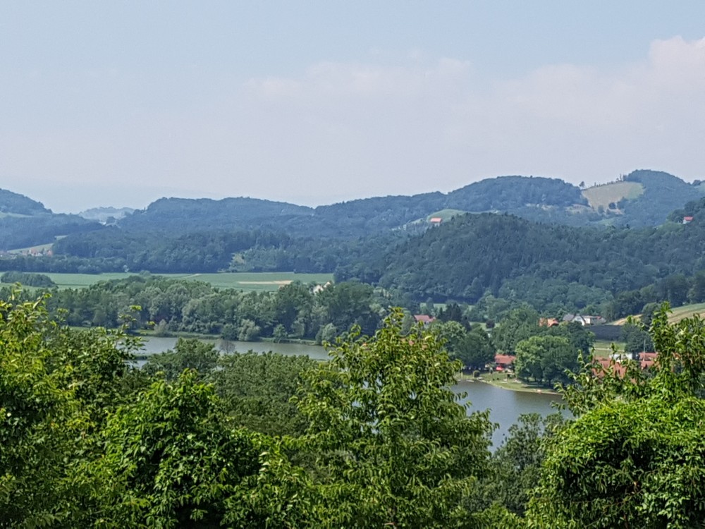 Ausblick von der Terasse nach vorne - Das Anna im Schlosskeller - Leibnitz