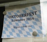 Gasthaus Weinhappel - Ankündigung Oktoberfest