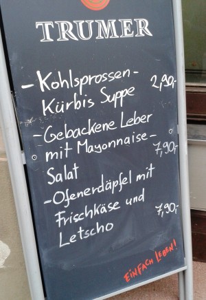 Cafe Goldegg Tagesempfehlungen - Cafe Goldegg - Wien