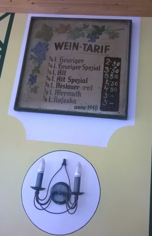 "Wein-Tarife" anno 1948 - Prilisauer - Wien