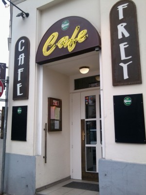 Cafe-Restaurant Frey Lokaleingang - Cafe Frey - Wien