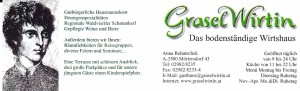 Graselwirtin Visitenkarte - Graselwirtin - Mörtersdorf
