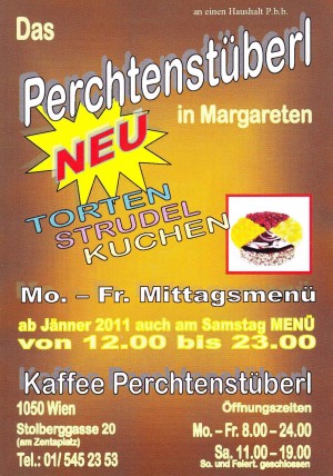 Perchtenstüberl Flyer - Perchtenstüberl - Wien