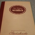 Speisekarte - Café-Konditoreien Weidlich - Wien