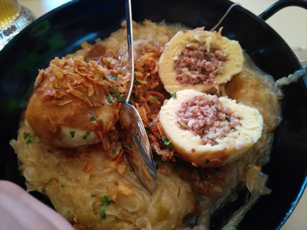 Fleischknödel mit Sauerkraut - Teichstüberl - Annaberg