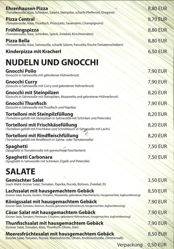 Cafe Pizzeria Central - Ehrenhausen