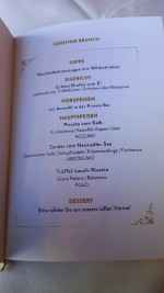 Menükarte: Speisenfolge Brunch - Gerstner Café-Restaurant - Wien
