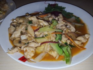 Chicken Satay with vegetables