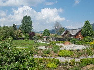 Garten mit Natur-Badeteich - Molzbachhof - Kirchberg am Wechsel