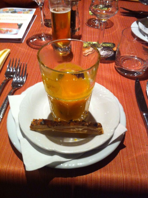 Kürbiscremesuppe - Biergasthaus Schiffner - Aigen-Schlägl