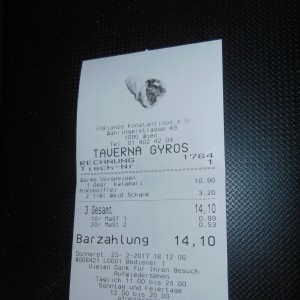 Die Kategorien stimmen halt nicht ganz ;-) - Griechische Taverne Gyros - Wien