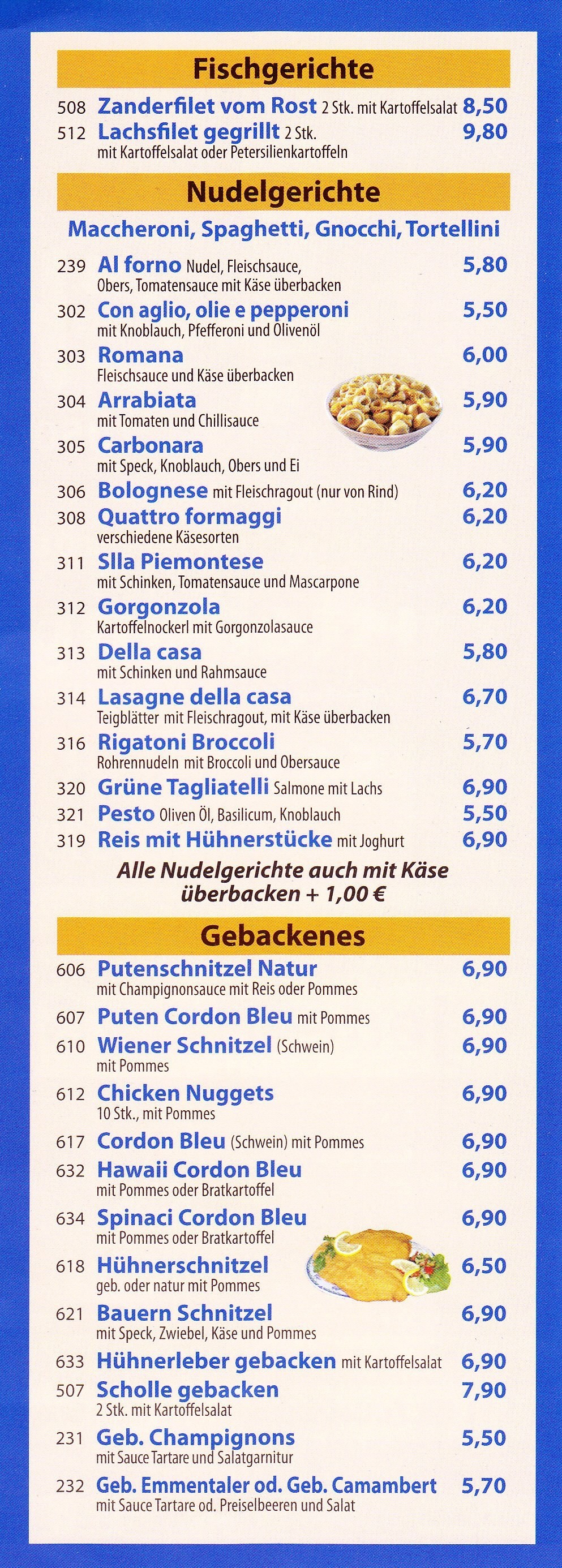Chacora Flyer Seite 3 - Pizzeria-Ristorante Chacora - Wien