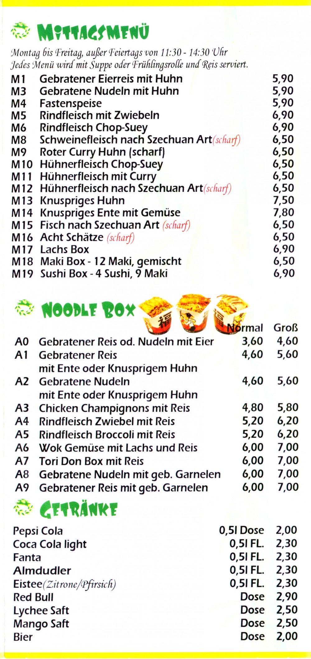 Asia Restaurant ECKE - Flyer Seite 06 - Ecke - Wien