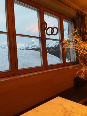Blick aus dem Fenster der Roten Wand Stube - Rote Wand - LECH am Arlberg