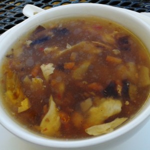 Asia Restaurant Lucky Chen Pikant-Säuerliche Suppe (Menü) - Lucky Chen - Wien