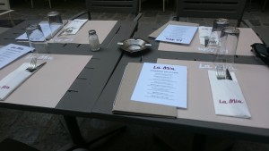 gedeckter Tisch - La Mia - Wien