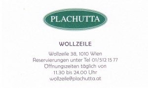 Plachutta Wollzeile - Visitenkarte 01 - Plachutta Wollzeile - Wien