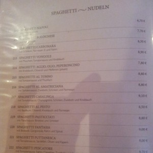 Spaghetti. - San Giuseppe - Bregenz
