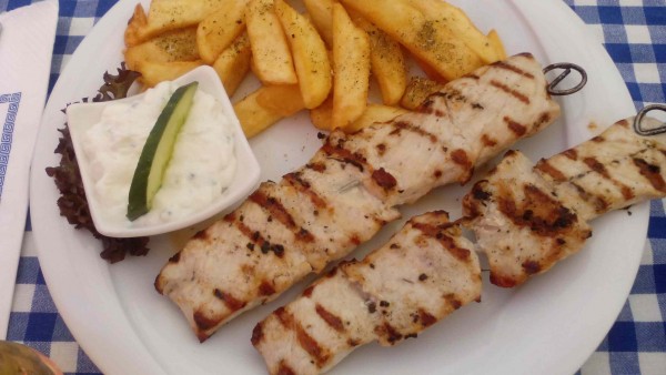 Souvlaki in der Taverne Corfu in Bad Ischl - Taverna Corfu - Bad Ischl