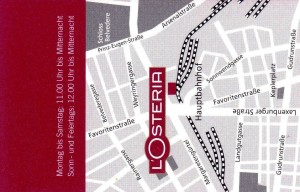 L'Osteria 1100 Hbhf - Visitenkarte - L'Osteria - Wien