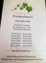 Das wird 2019 und Hase gibt es immer MI und DO - Matzka Karl - Hagenbrunn