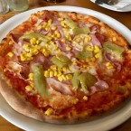 Pizza Provinciale (Speck, Mais, Pfefferoni), nicht die einfallsreichste ... - Giuliano Due - Wien