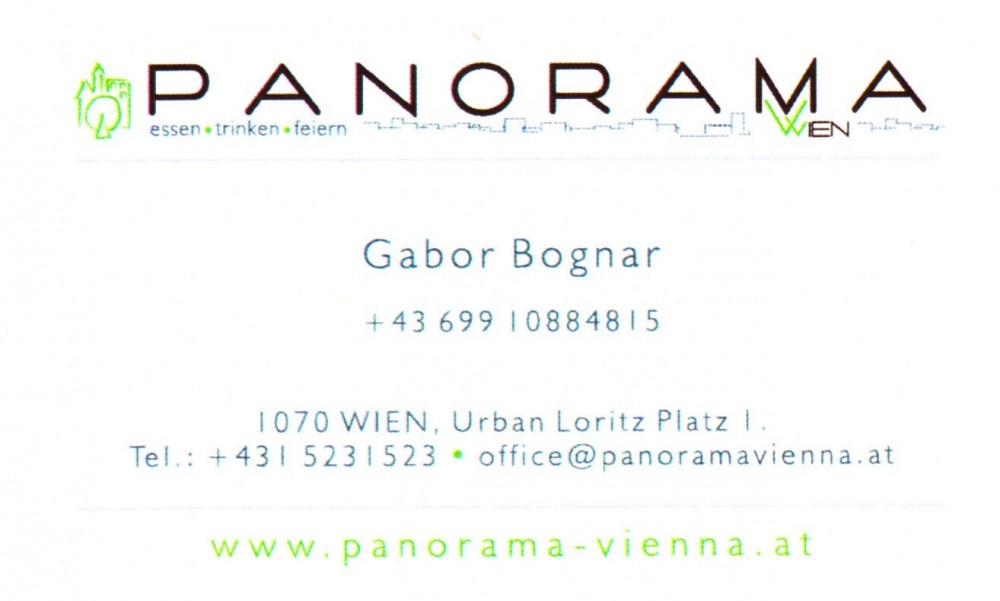 Panorama - Visitenkarte - Panorama Wien - Wien
