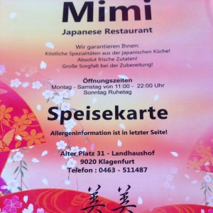 Karte - Mimi - Klagenfurt am Wörthersee
