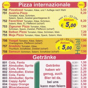 Camorra Flyer Seite 6 - Pizzeria Camorra - Schnitzel Diana - Wien