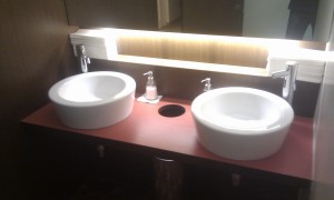 Modern gestaltete Toilette-Anlagen. - Brauereigasthof Reiner - Lochau