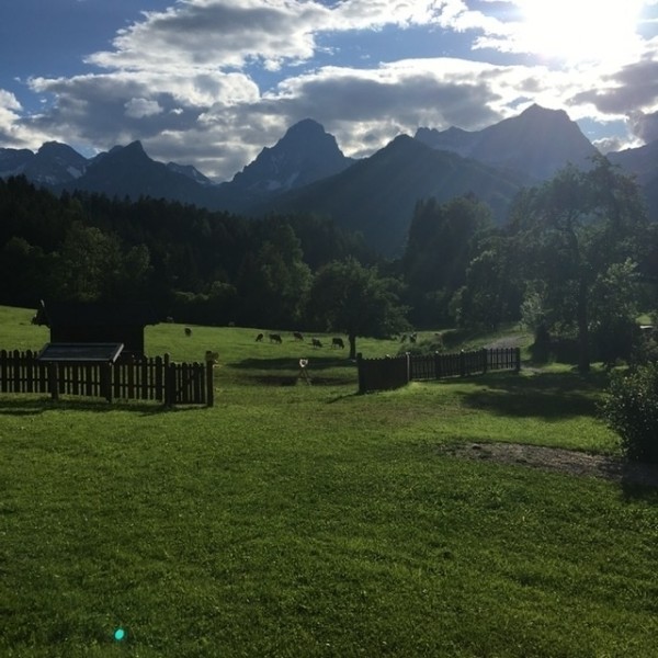 Blick vom Gastgarten....ohne Worte. - Landhotel Gressenbauer - Hinterstoder