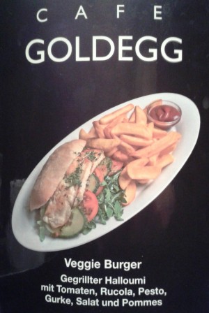 Café Goldegg - Veggie Burger (EUR 9,90) - Cafe Goldegg - Wien