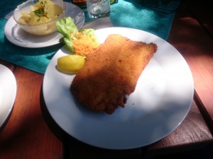 Cordon Bleu v. Schwein mit Kartoffelsalat