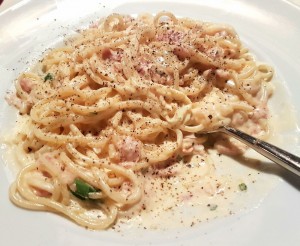 Spaghetti Carbonara - Ristorante Pizzeria Scarabocchio - Wien