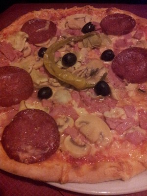 Die Pizza Roma.
