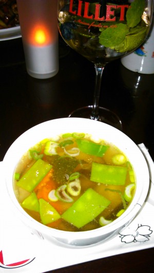 Wan Tan Suppe + Lillet