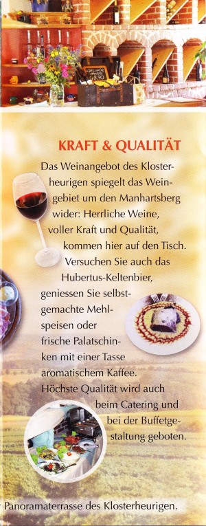 Klosterheuriger Maissau Flyer Seite 04 - Klosterheuriger Maissau - Maissau