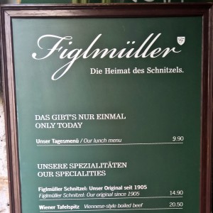 Die Heimat des Schnitzel, also zumindest laut den verschiedensten ... - Figlmüller - Wollzeile - Wien