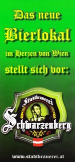 Stadtbrauerei Schwarzenberg Flyer Seite 1